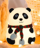 Cute Panda Silicone Night Lamp – 7-Color LED Rechargeable Night Light