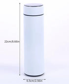 Smart LED Temperature Display Water Bottle – 500ML Stainless Steel Insulated Flask